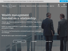 Tablet Screenshot of moorscabot.com